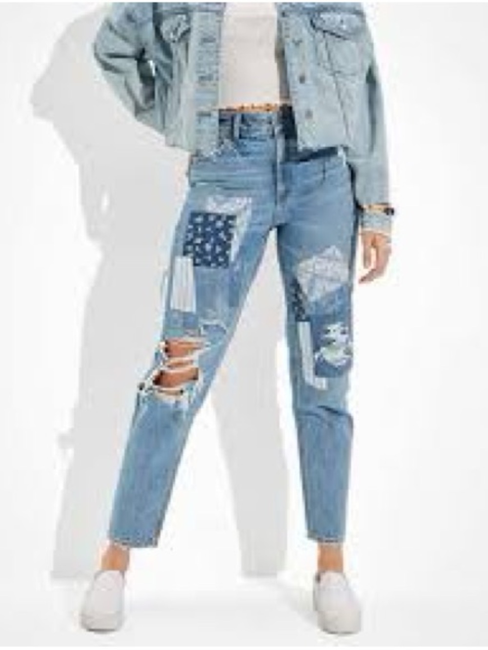 49 • American Eagle Patchwork Jeans